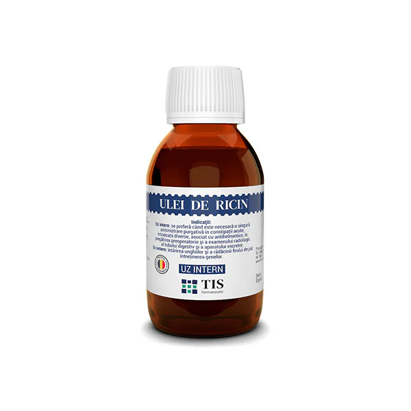 Ulei de ricin cu Vitamina A Q4U, 100 ml, Tis Farmaceutic [2]