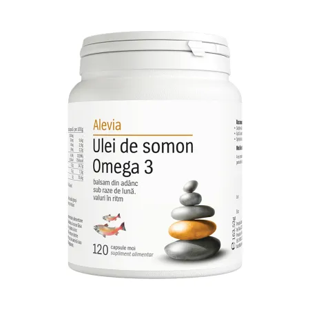 Antioxidanti copii - ULEI  de SOMON OMEGA 3 capsule moi, Alevia la Nana Plafar