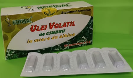 Carminativ BALONARE FLATULENTA - ULEI VOLATIL DE CIMBRU IN MIERE DE ALBINE 30 MONODOZE Hofigal