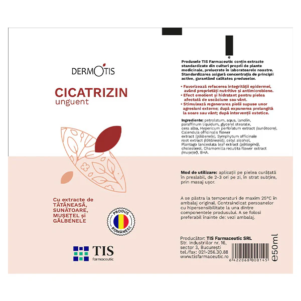UNGUENT CICATRIZIN DERMOTIS 50ML TIS Farmaceutic la nana plafar [1]