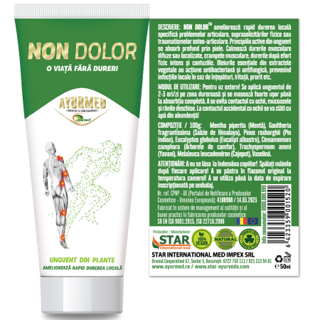 UNGUENT NON DOLOR, 50 ml, Ayurmed la Nana Plafar [1]