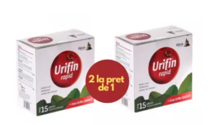 suplimente SOLUBILE - Urifin rapid, 15 plicuri, Alevia
