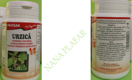 URZICA, 70 capsule - FAVISAN  la Nana Plafar [3]