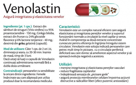 VENOLASTIN, 30 capsule Rotta Natura la Nana Plafar [1]