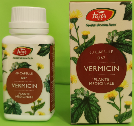 VERMICIN D67, 60 capsule, Fares [1]
