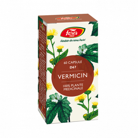 VERMICIN D67, 60 capsule, Fares