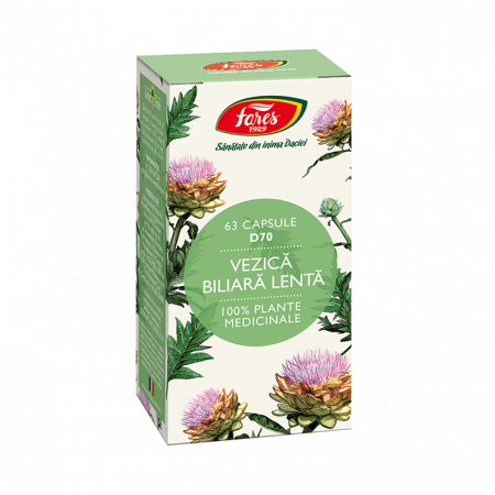 bila lenesa - VEZICA BILIARA LENTA D70, 63 capsule, Fares
