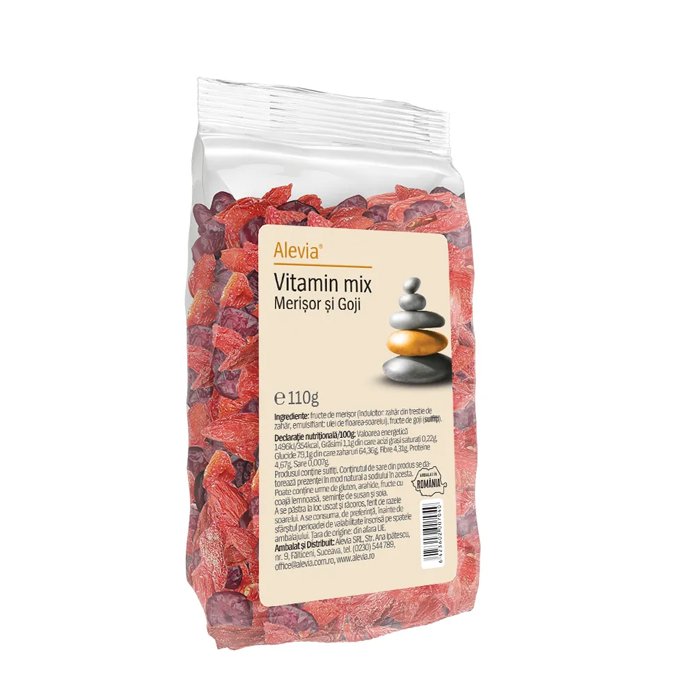 gustari sanatoase - Vitamin Mix Merisor și Goji, Alevia la Nana Plafar