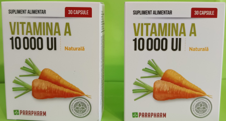 VITAMINA A 10000 UI, 30 capsule, Parapharm la Nana Plafar [1]