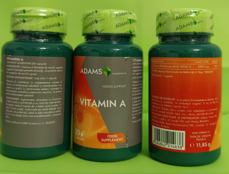 Vitamina A 10000UI Adams Supplements la nana plafar [2]