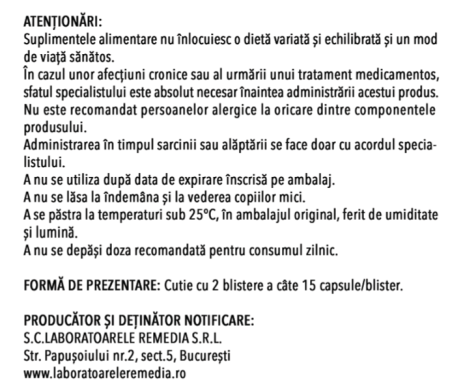 Vitamina A lipozomala, 5000 U.I, 30 capsule, Remedia la Nana Plafar [2]