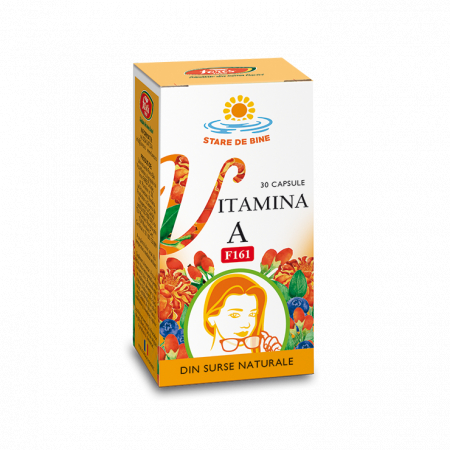 sanatate oculara - Vitamina A naturala, F161, 30 capsule, Fares