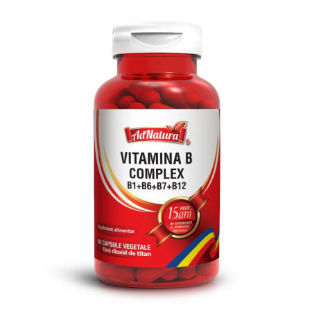 VITAMINA B COMPLEX B1+B6+B7+B12, AdNatura la Nana Plafar [1]