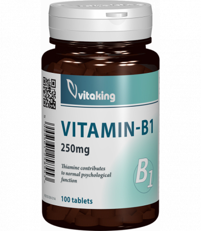 metabolism celular - Vitamina B1 (tiamina) 250mg - 100 comprimate, Vitaking