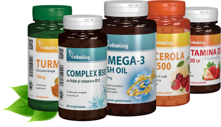 Vitamina B12 (cianocobalamina) 500 mcg - 100 capsule, Vitaking [1]