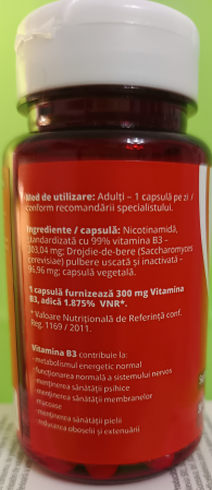 Vitamina B3 300mg NICOTINAMIDA AdNatura la nana plafar [3]