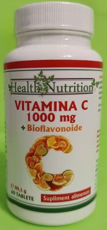 VITAMINA  C 1000 mg + Bioflavonoide,  60 tablete, Health Nutrition la Nana Plafar