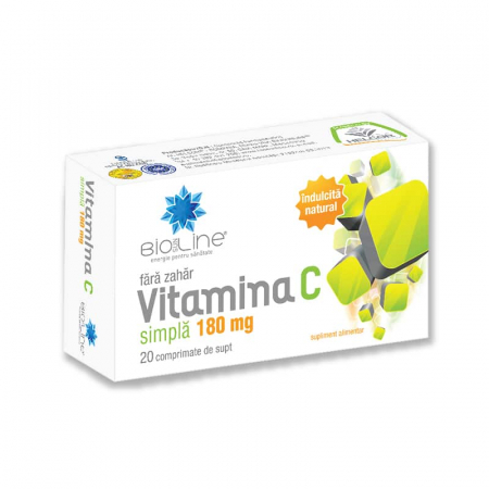 VITAMINA C 180mg, 20 comprimate de supt, BioSunLine Helcor