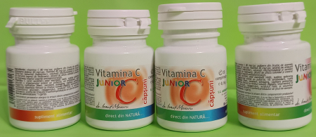 VITAMINA  C Junior cu aroma de capsuni, 20 comprimate, Pro Natura Medica la Nana Plafar [1]