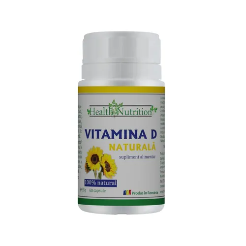 VITAMINA D Naturala, 60 capsule, Health Nutrition la Nana Plafar