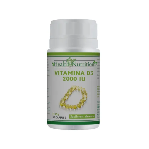 antitumoral adulti - VITAMINA D3 2000 IU, 60 capsule moi, Health Nutrition la Nana Plafar