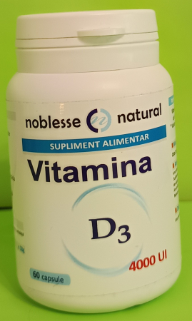 VITAMINA D3-4000 UI 4mg 60 capsule, Noblesse Naural la Nana Plafar