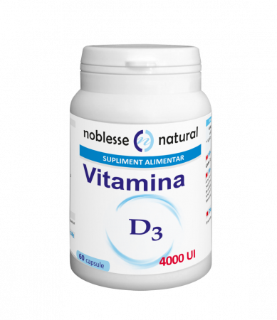 vitamine - VITAMINA D3-4000 UI 4mg 60 capsule, Noblesse Naural la Nana Plafar