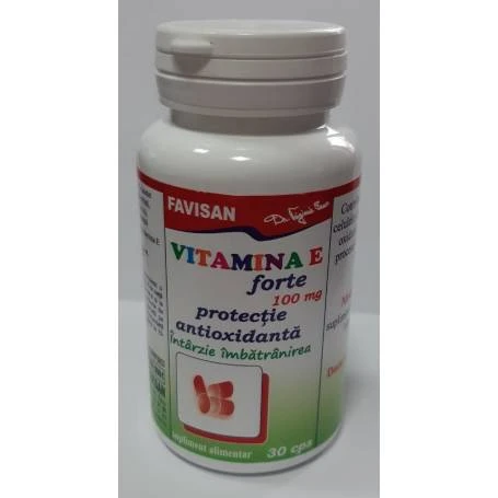 Vitamina E Forte 100mg 30 capsule, FAVISAN