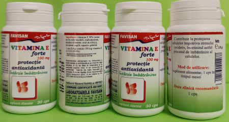 Vitamina E Forte 100mg 30 capsule, FAVISAN [2]
