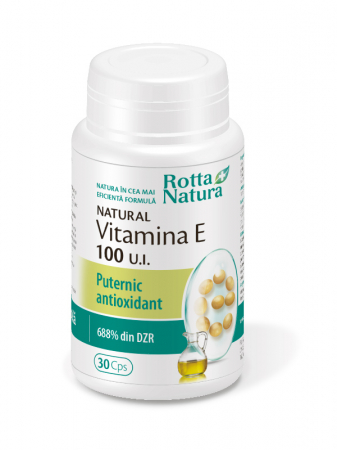metabolism celular - VITAMINA E Naturala 100 UI 30 capsule Rotta Natura Nana Plafar