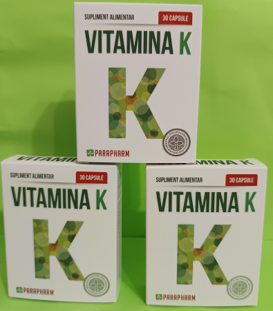 VITAMINA K pentru ARTICULATII, 30 capsule, Parapharm [1]