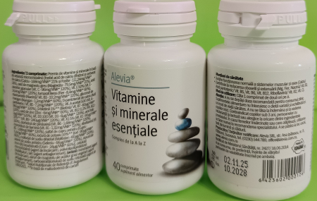 Vitamine si minerale esentiale, 40 comprimate, Alevia [2]