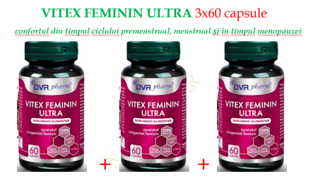 Premenopauza si Menopauza - VITEX FEMININ ULTRA, capsule, DVR Pharm la Nana Plafar
