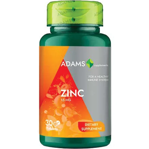regenerare celulara - ZINC 15mg, Adams Supplements