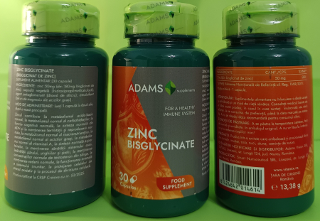 ZINC Bisglicinat 50mg, Adams Supplements la nana plafar [2]