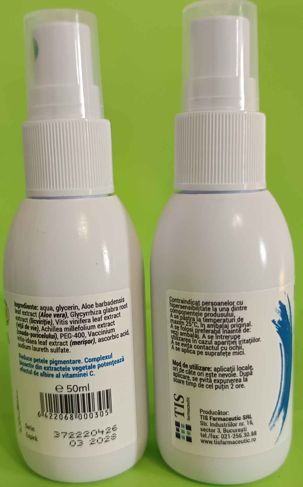 Lotiune de fata contra petelor Q4U, 50 ml, Tis Farmaceutic la Nana Plafar