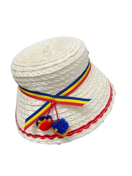 Clop traditional pentru copii, crem-rosu [3]