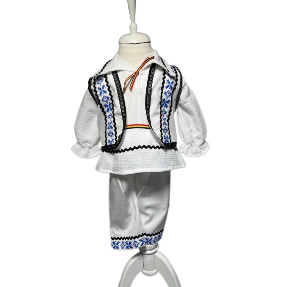 Costum popular baieti cu vesta, 4 piese [1]