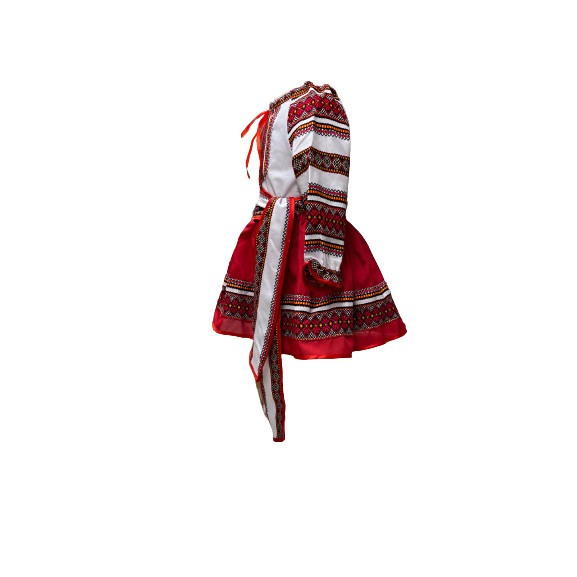 Costum popular pentru fete, rosu [2]