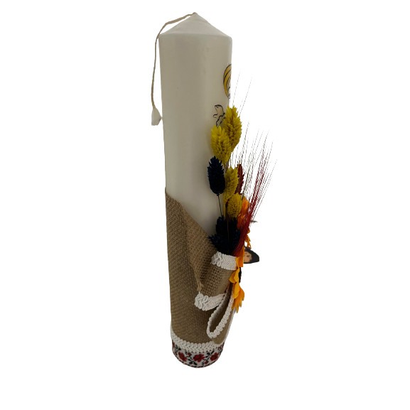 Lumanare botez traditionala pentru fetite, 35CM [3]