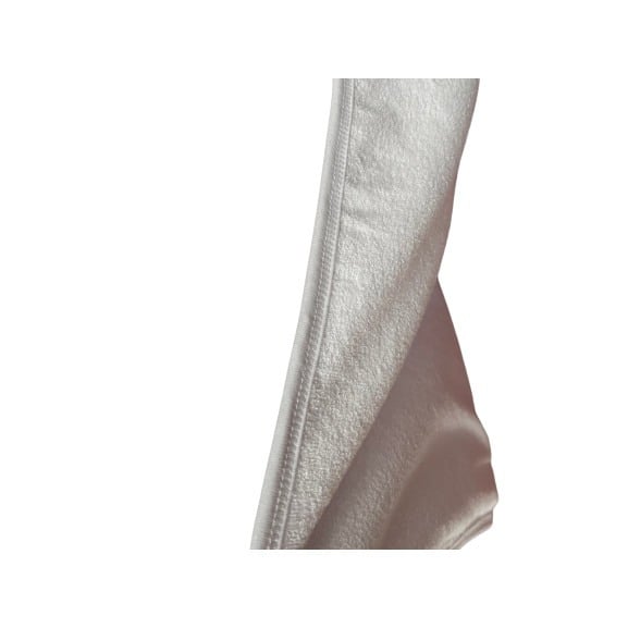 Prosop bebe din bumbac cu gluga 85x85 cm, alb [2]
