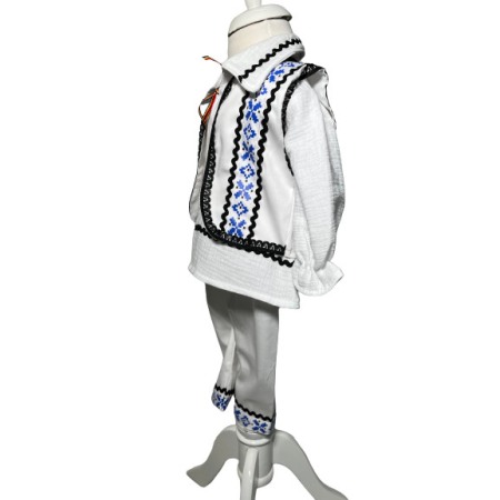Costum popular baieti cu vesta, 4 piese [4]
