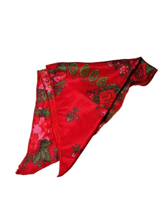 Costum popular fetite , broderie alb/rosu, 4 piese [2]
