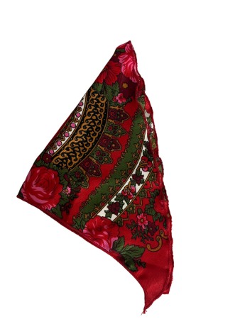 Costum traditional fete premium, rosu/alb, 5 piese [5]