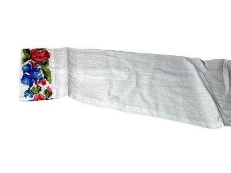 Ie traditionala , alba, model floral, barbati [2]