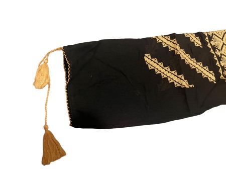 Ie traditionala, neagra, broderie cu motiv traditional auriu, femei [2]