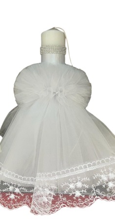 Lumanare botez cu ingeras, culoare alb, pentru fetite, 35CM [1]