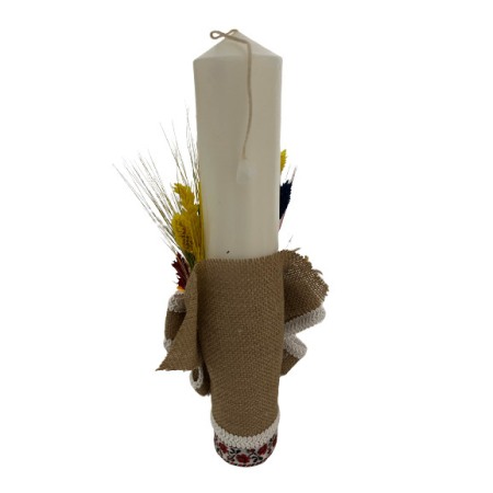 Lumanare botez traditionala pentru fetite, 35CM [1]