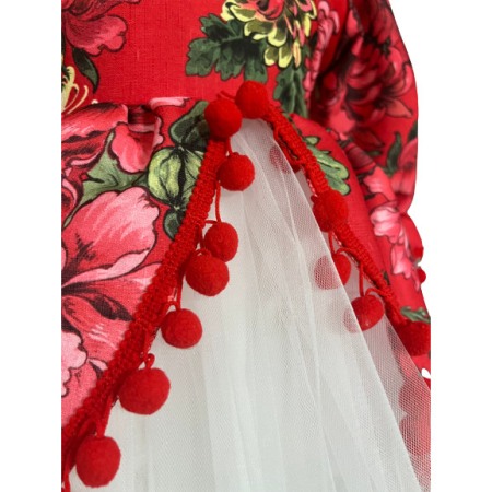 Rochie fetite casual, elganta, culoare rosie [4]