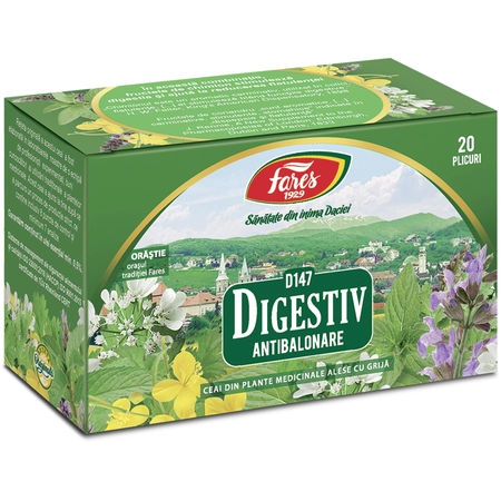 Ceai Digestiv, D147, 20 plicuri, Fares [1]